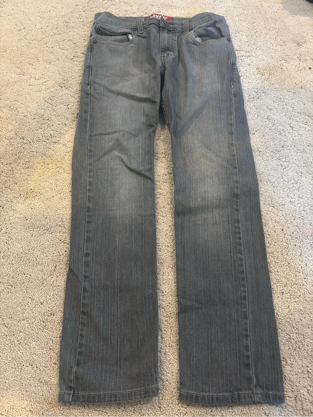 Levi's Men's Light Gray Skinny Jeans 511 27x27 Classic Five Pocket